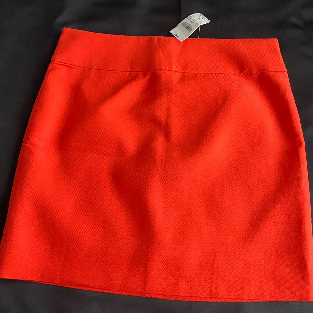 J Crew Orange Mini Skirt Size 0